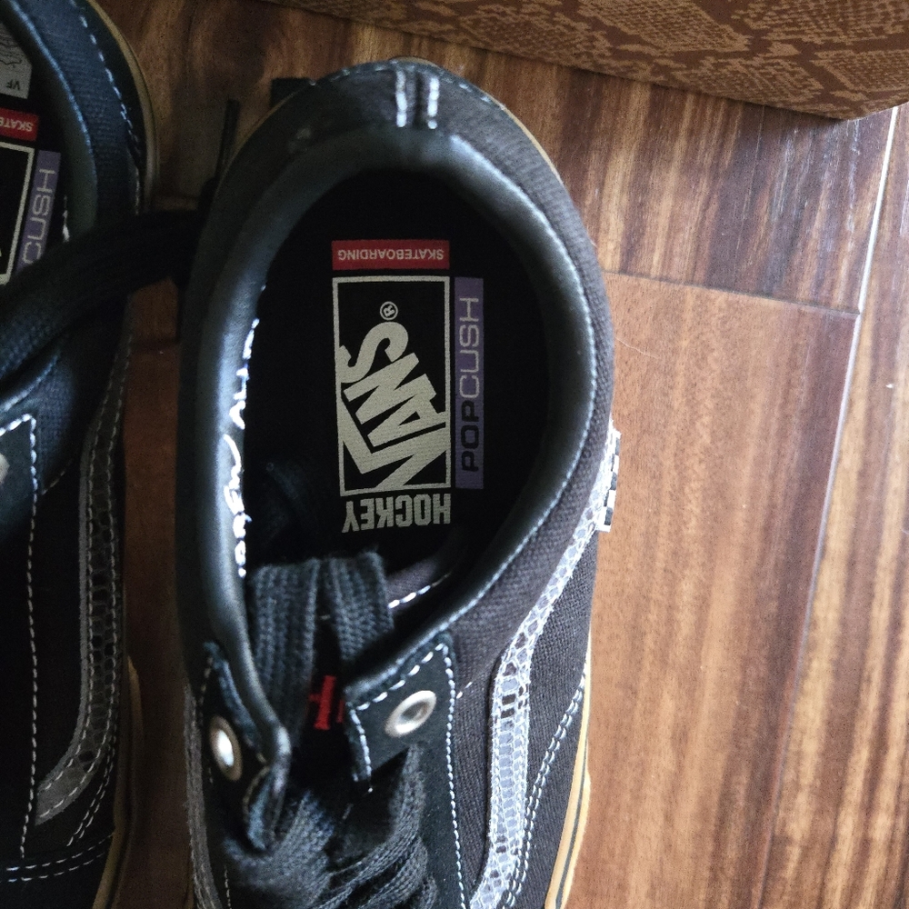 Vans Skate Old Skool Hockey Collab Women Size 9 Black Grey 022026 - Picture 3 of 10